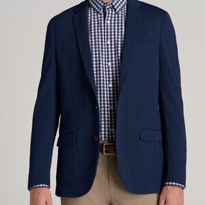 American Tall Textured Blazer for Tall Men in Navy Blue Size LL Brand New